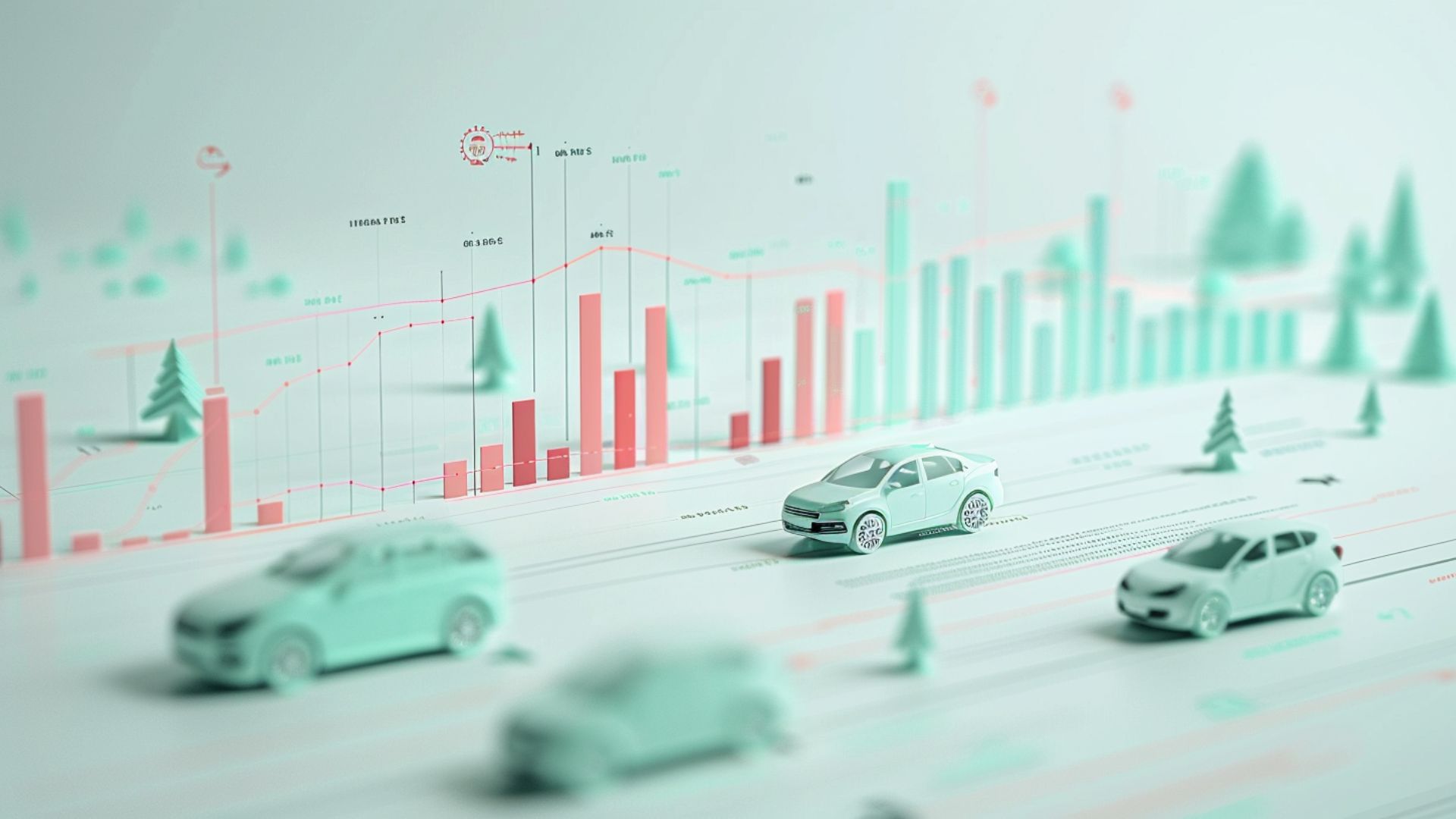 Diagramme zeigen Marktwachstum und Unfallstatistiken für autonome Fahrzeuge